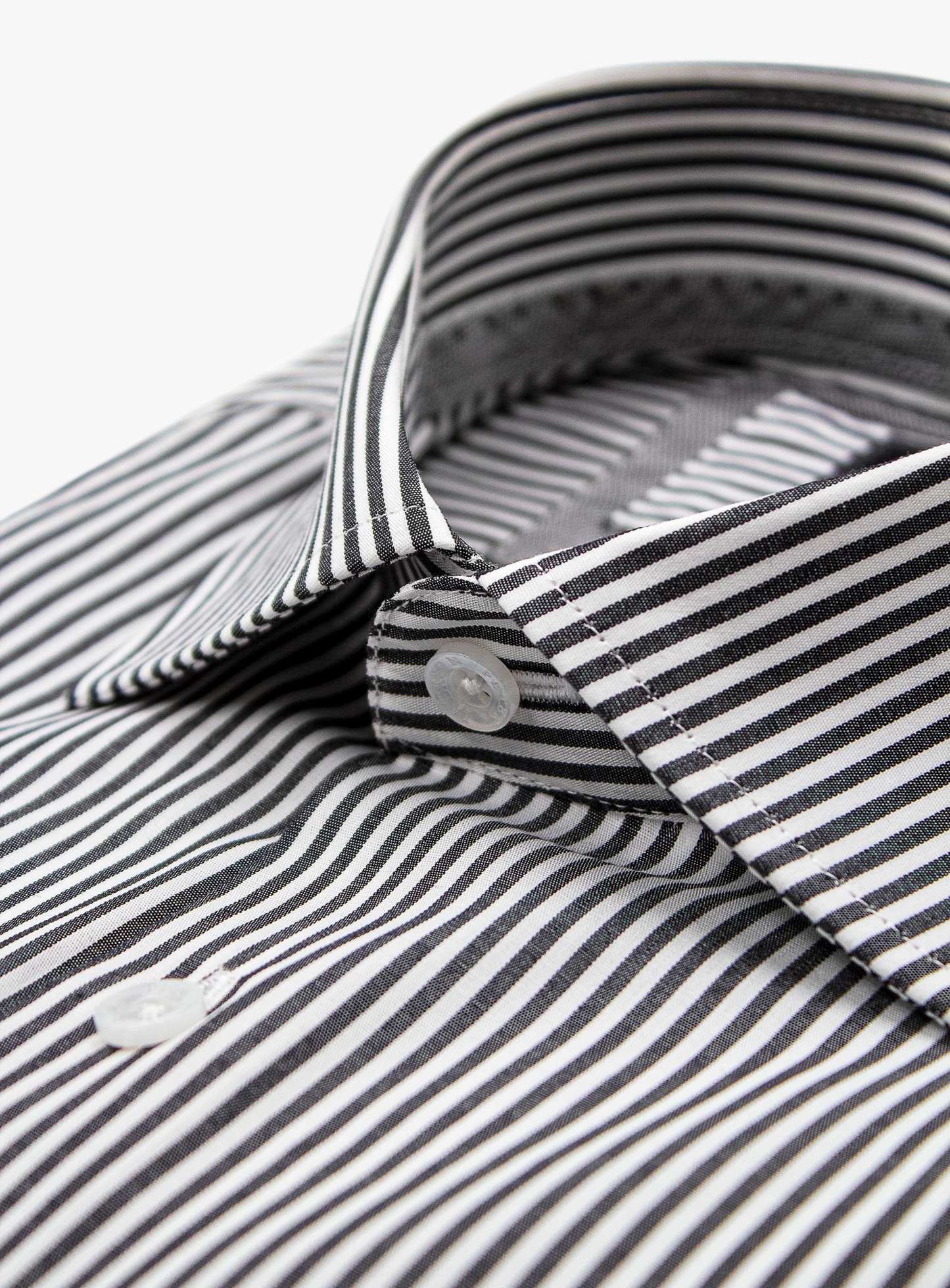 Men {collection_title} Milan Slim Black Stripe Shirt Peter Jackson