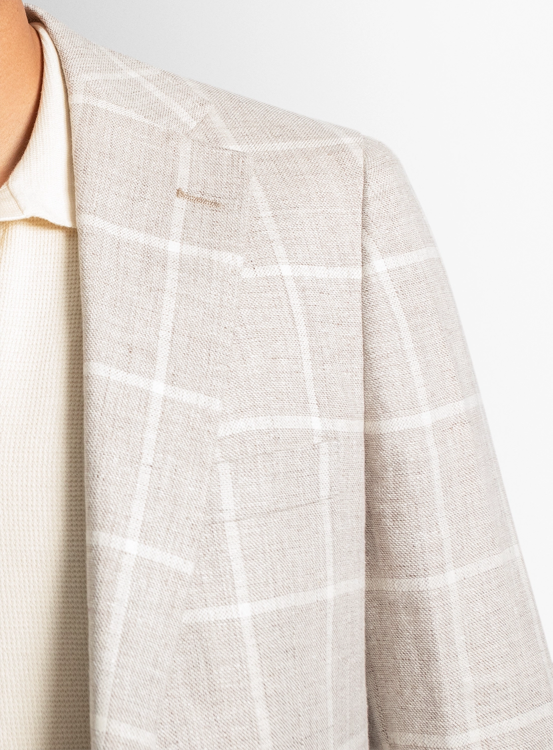 Vicenzo Oat Plaid Jacket
