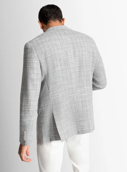 Verona Silver Slub Basketweave Sports Jacket