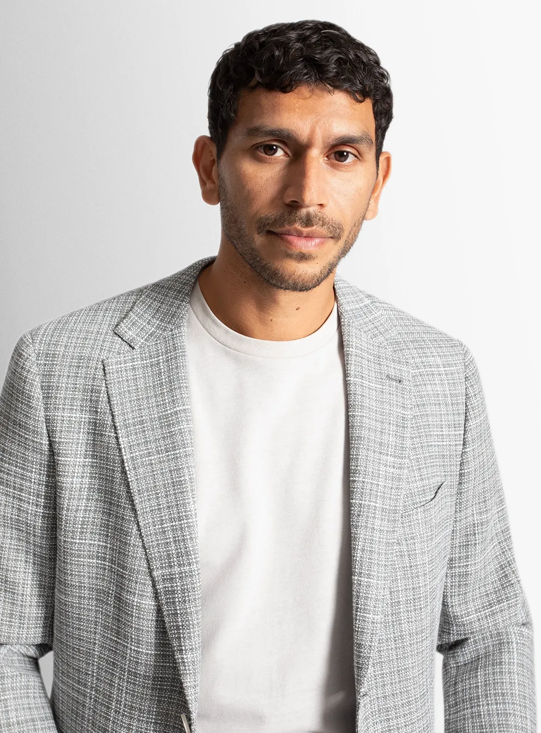 Verona Silver Slub Basketweave Sports Jacket