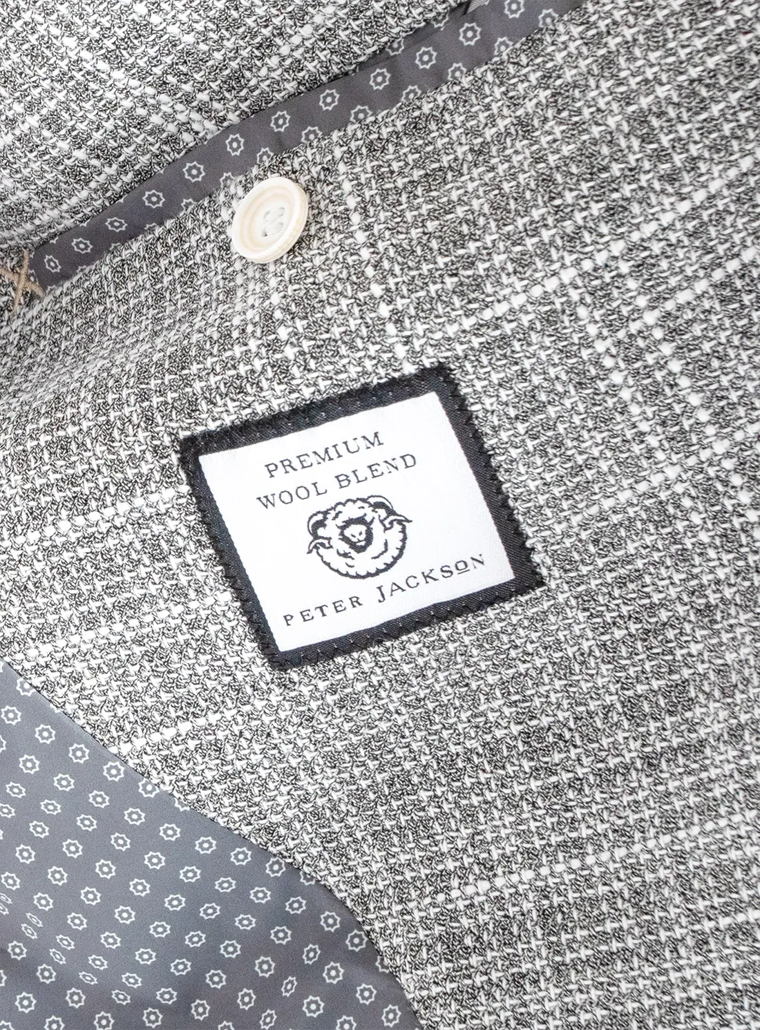 Verona Silver Slub Basketweave Sports Jacket