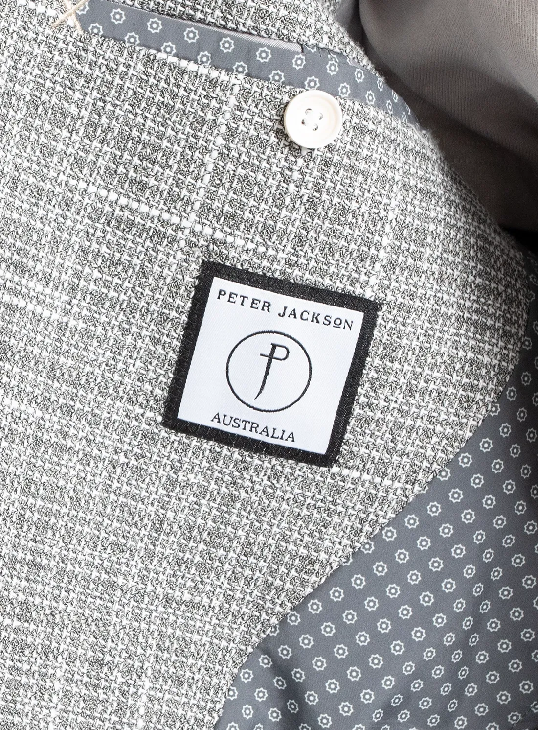 Verona Silver Slub Basketweave Sports Jacket