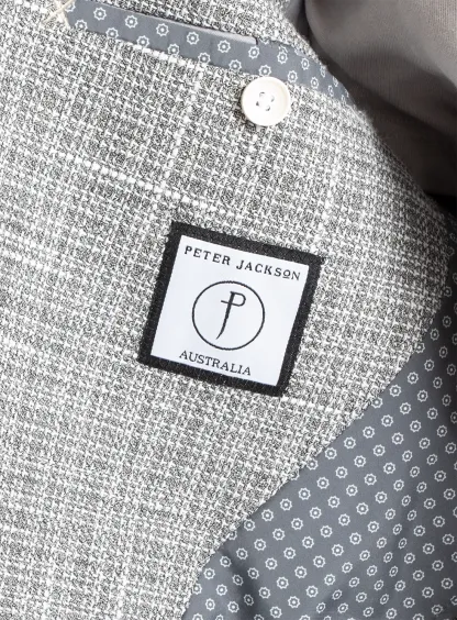 Verona Silver Slub Basketweave Sports Jacket
