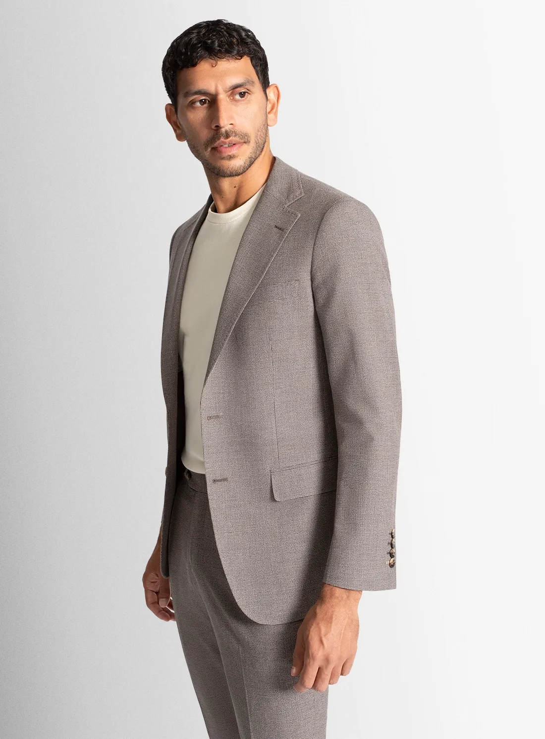 Vitale Puppytooth Chocolate Brown Jacket