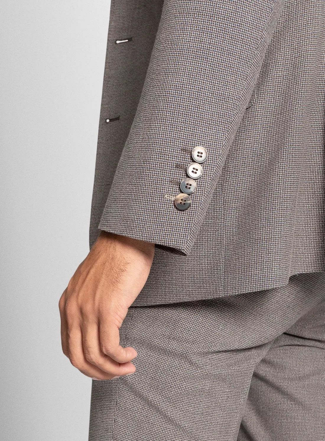 Vitale Puppytooth Chocolate Brown Jacket