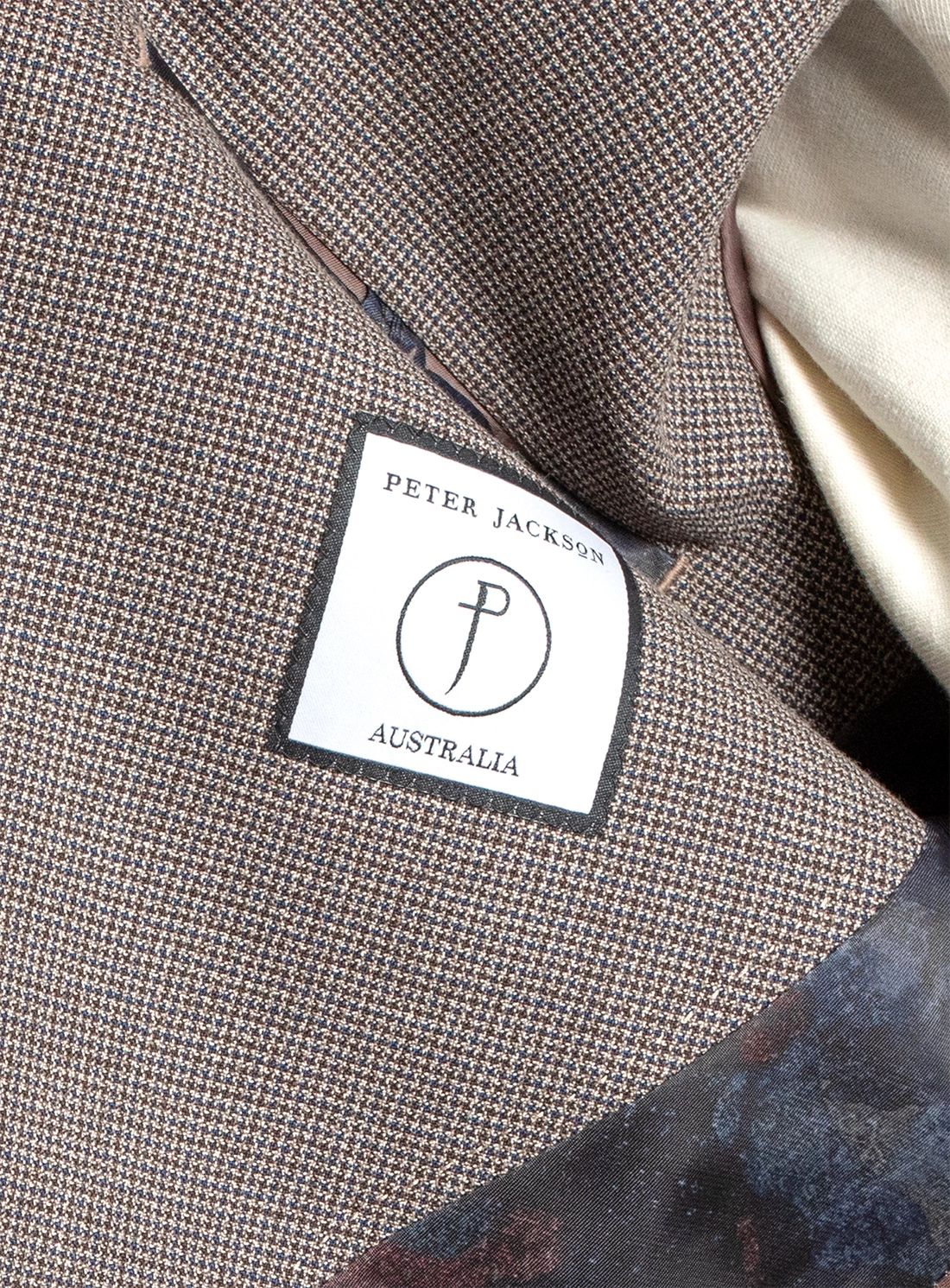 Vitale Puppytooth Chocolate Brown Jacket
