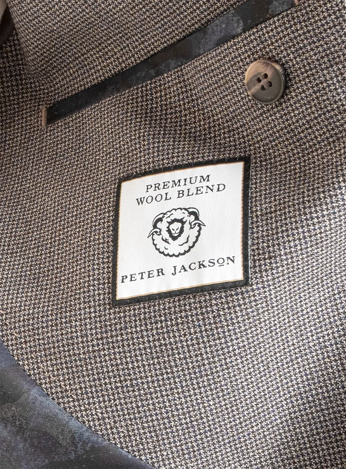 Vitale Puppytooth Chocolate Brown Jacket
