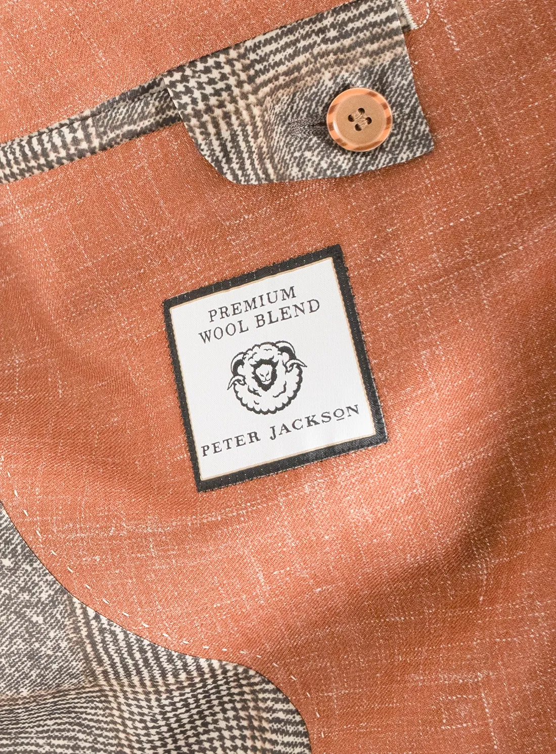 Picciano Burnt Orange Mouline Twill Jacket