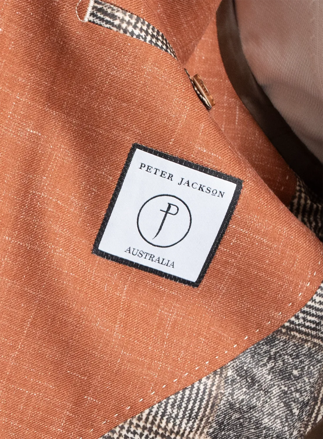 Picciano Burnt Orange Mouline Twill Jacket