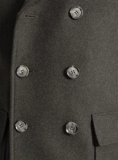 Tesero Olive Twill Overcoat
