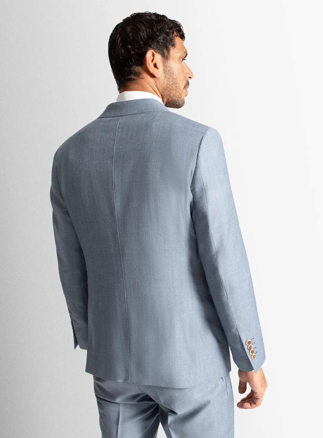 Tommaso Double Breasted Sky Suit