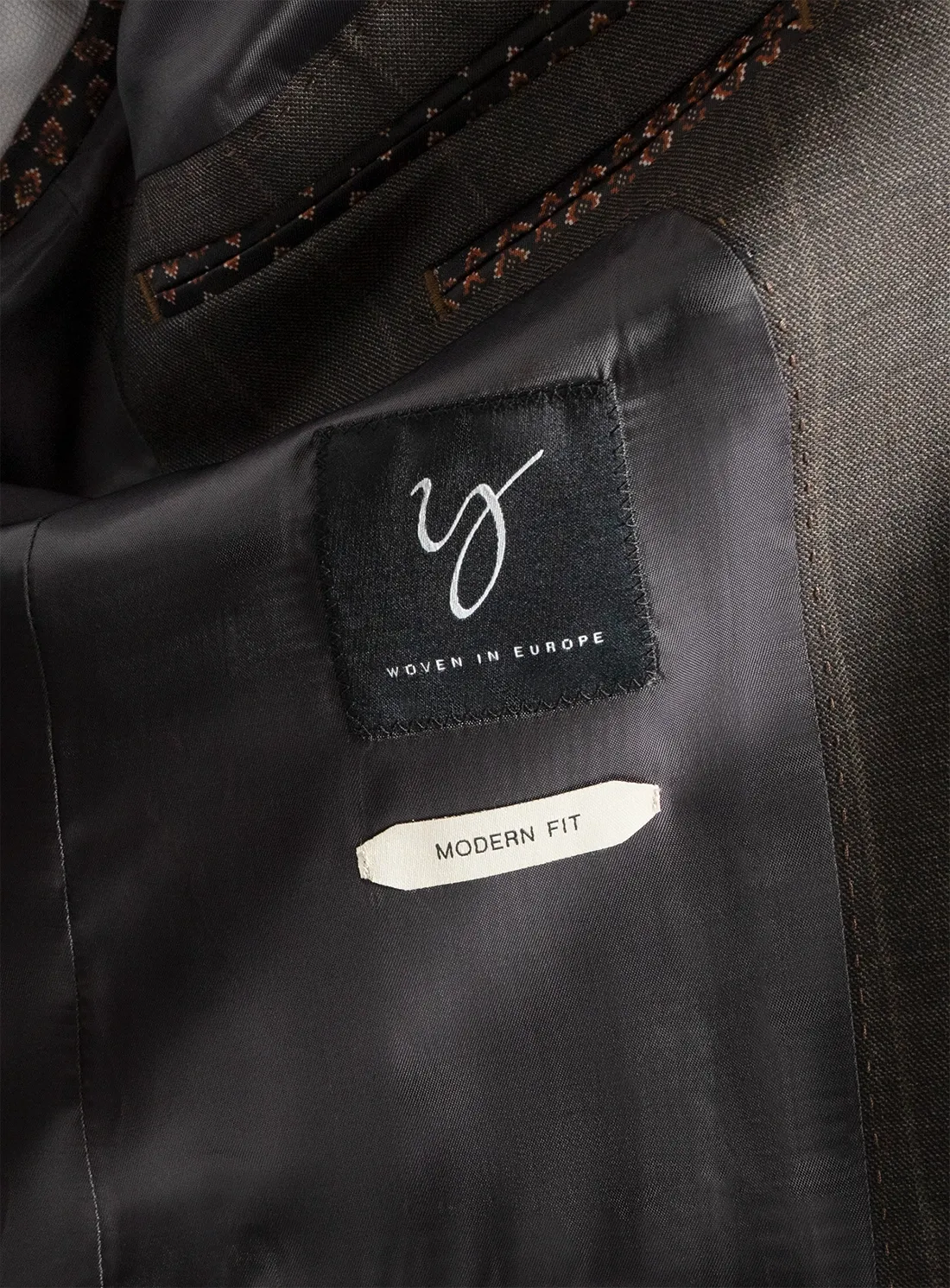 Belnades Striped Chocolate Brown Suit
