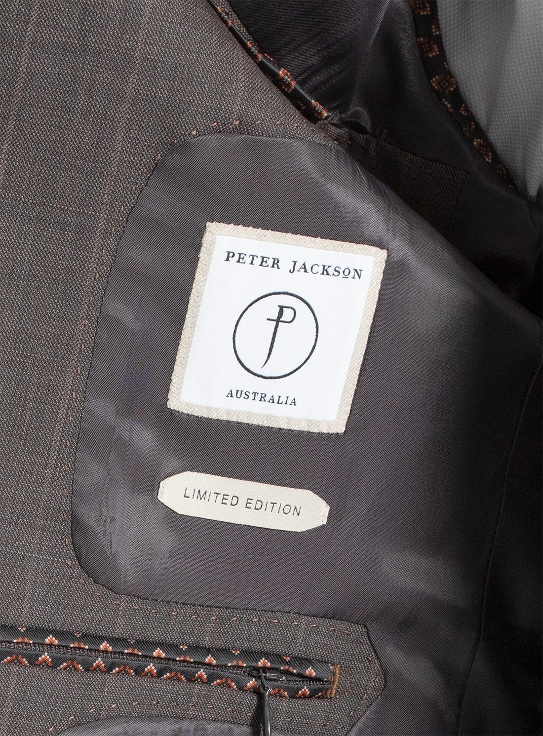 Belnades Striped Chocolate Brown Suit