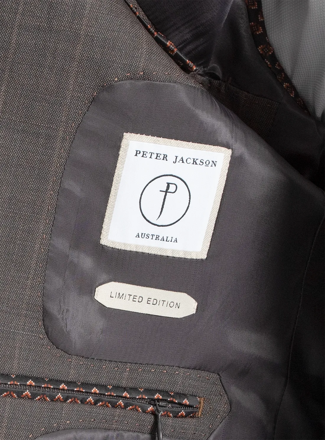 Belnades Striped Chocolate Brown Suit