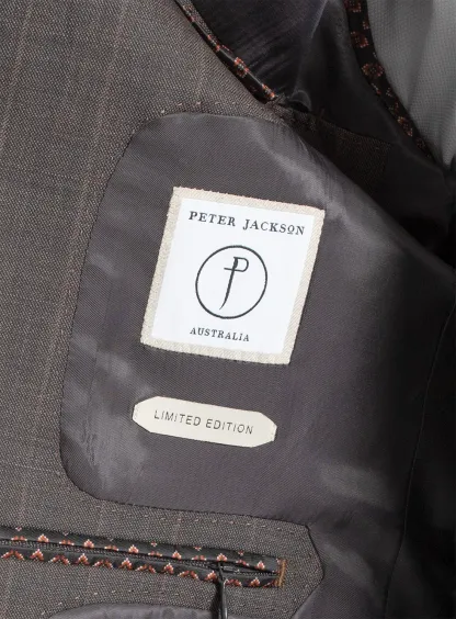 Belnades Striped Chocolate Brown Suit