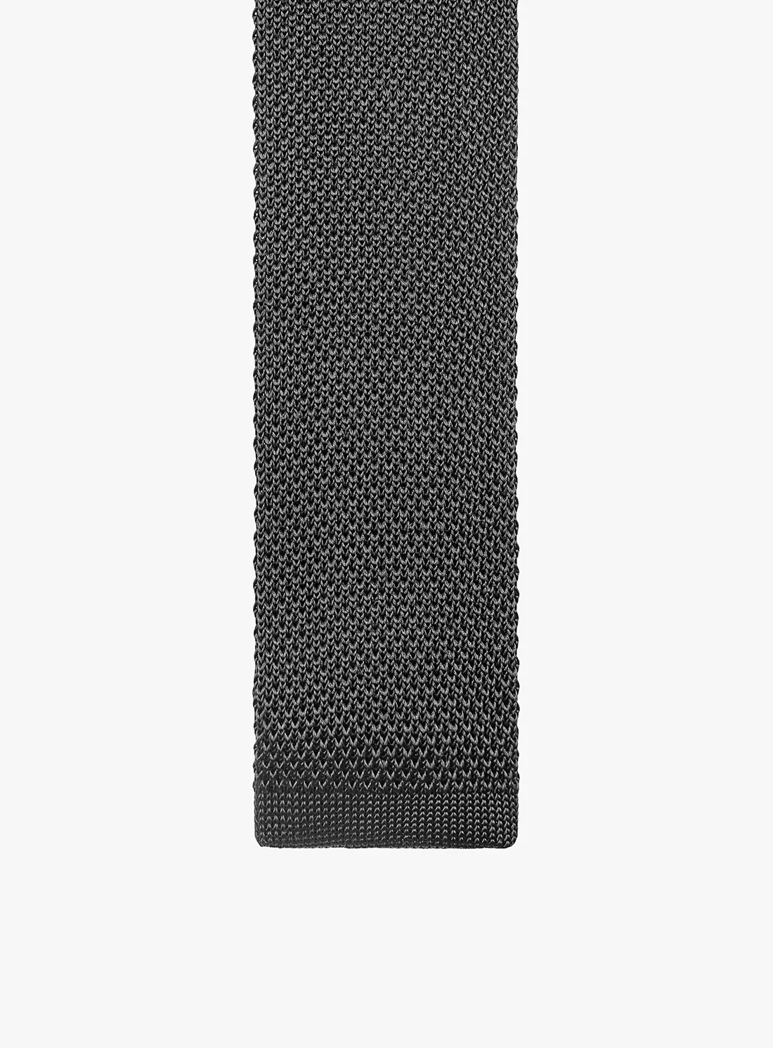 Black Silk Knit Tie