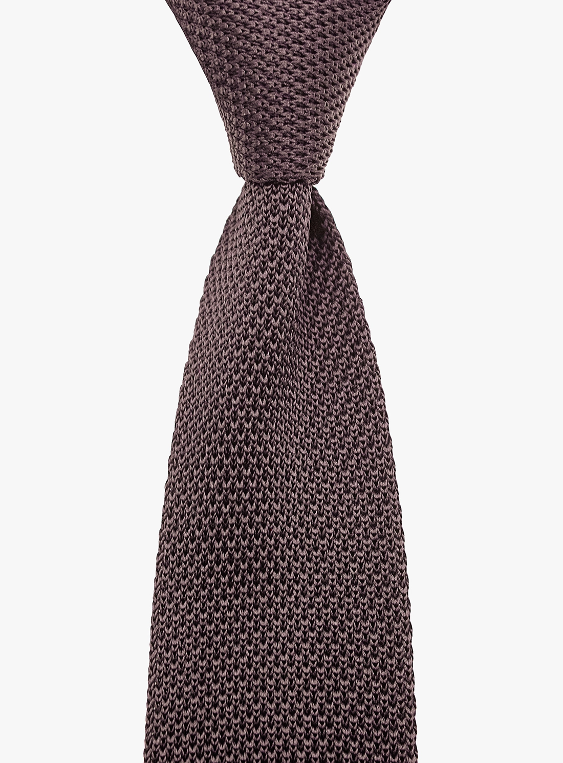 Silk Knit Chocolate Tie