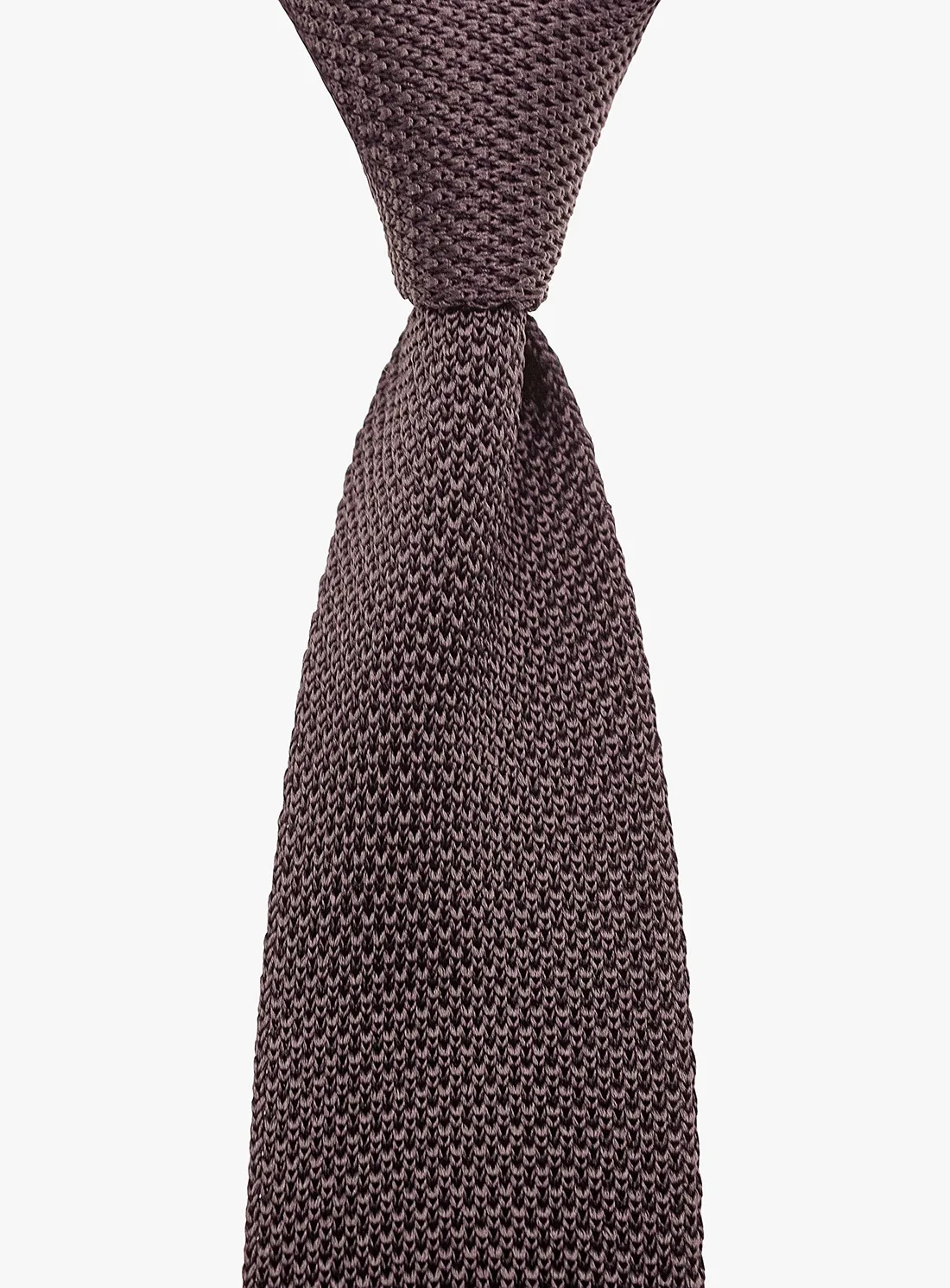 Silk Knit Chocolate Tie