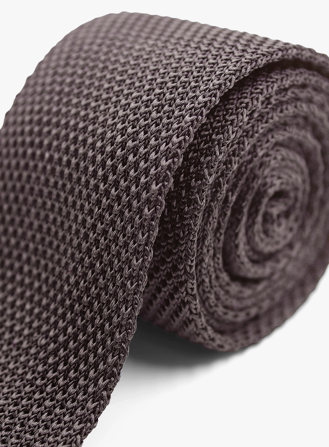 Silk Knit Chocolate Tie