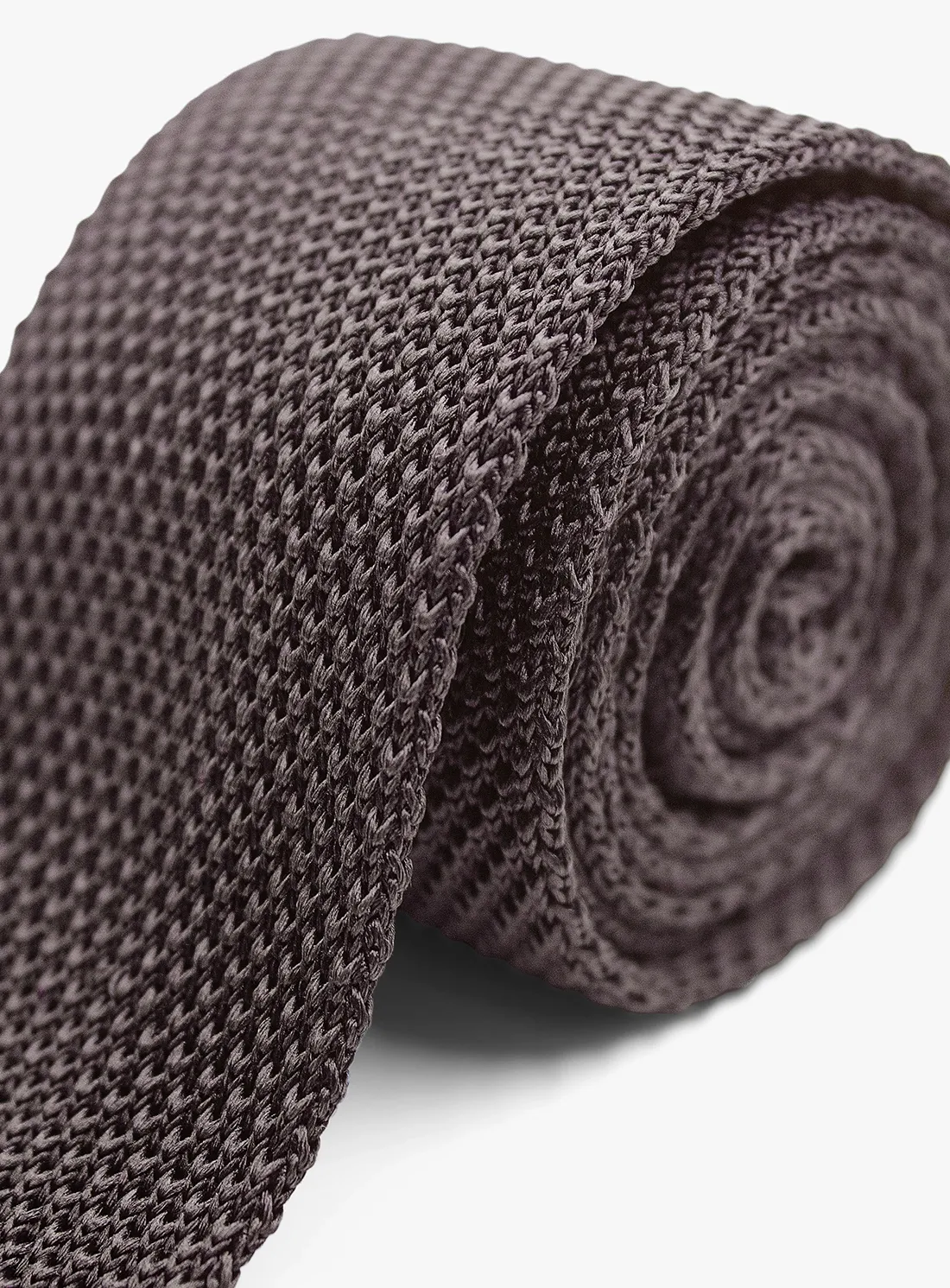 Silk Knit Chocolate Tie