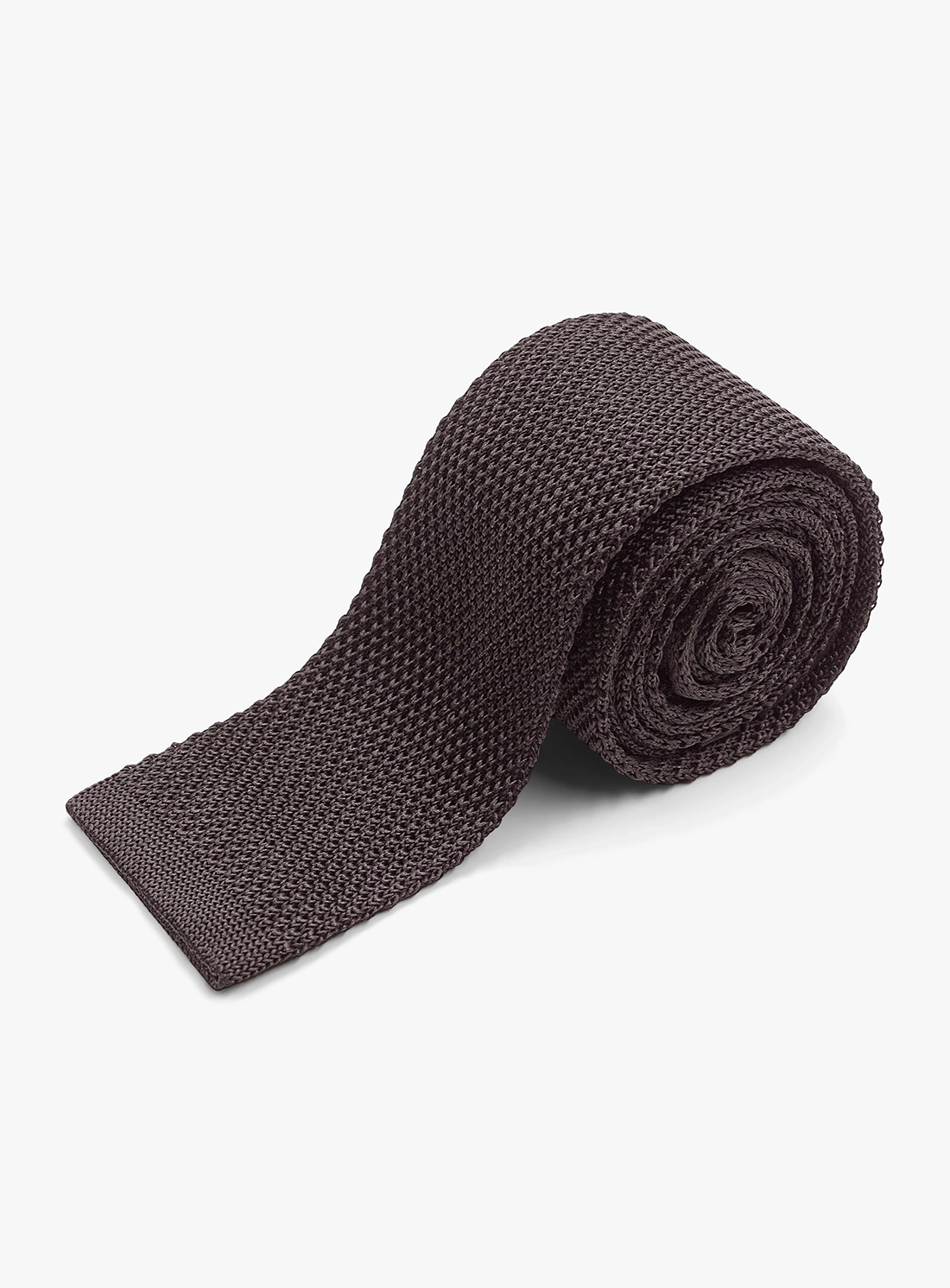 Silk Knit Chocolate Tie
