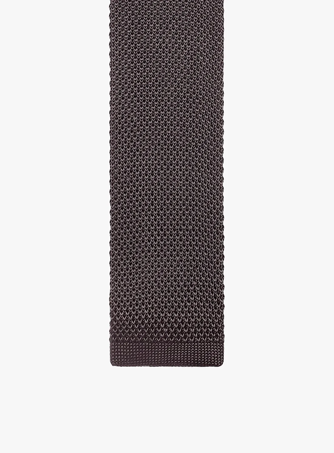 Silk Knit Chocolate Tie