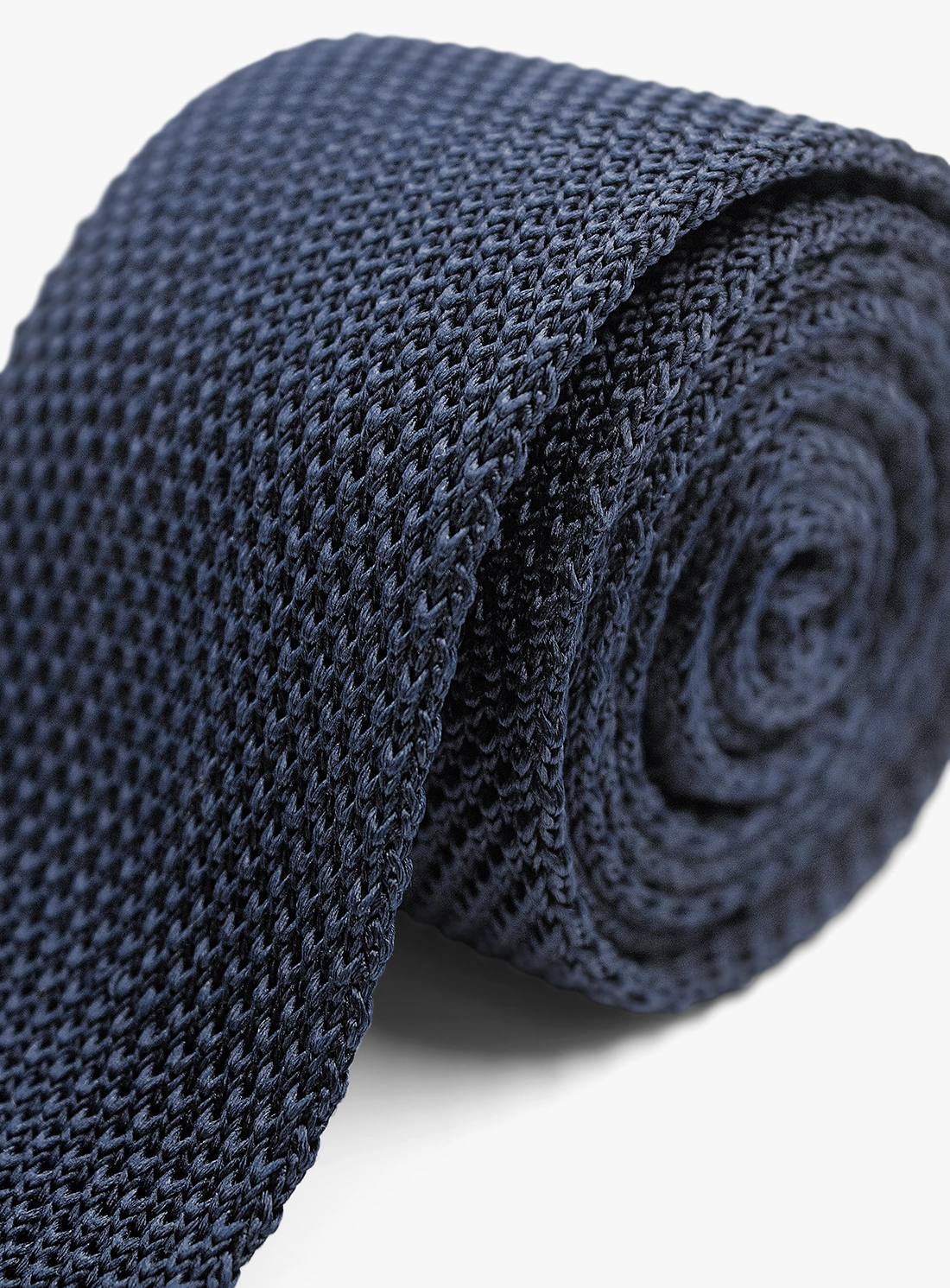 Silk Knit Navy Tie