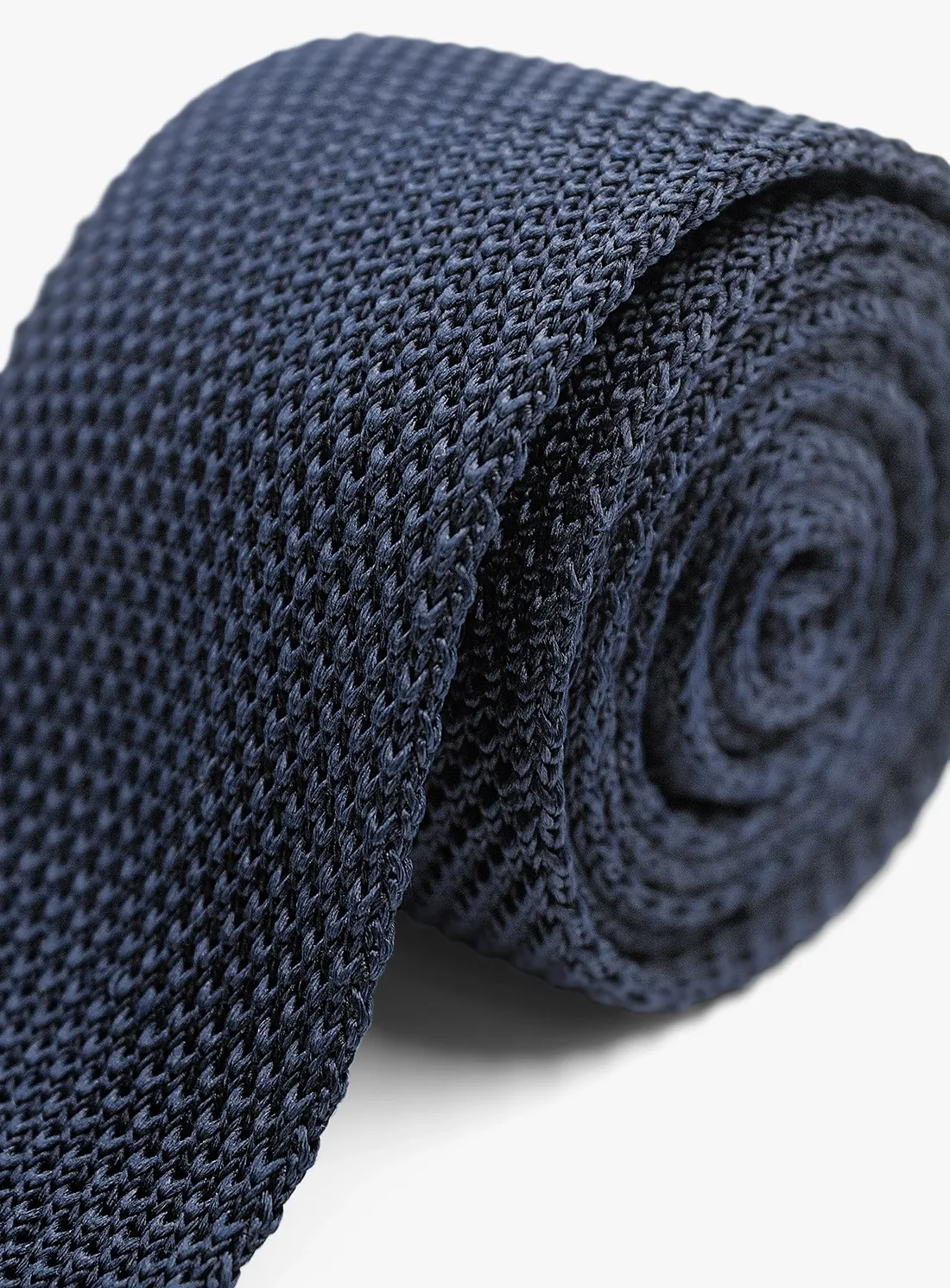 Silk Knit Navy Tie