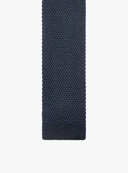 Silk Knit Navy Tie