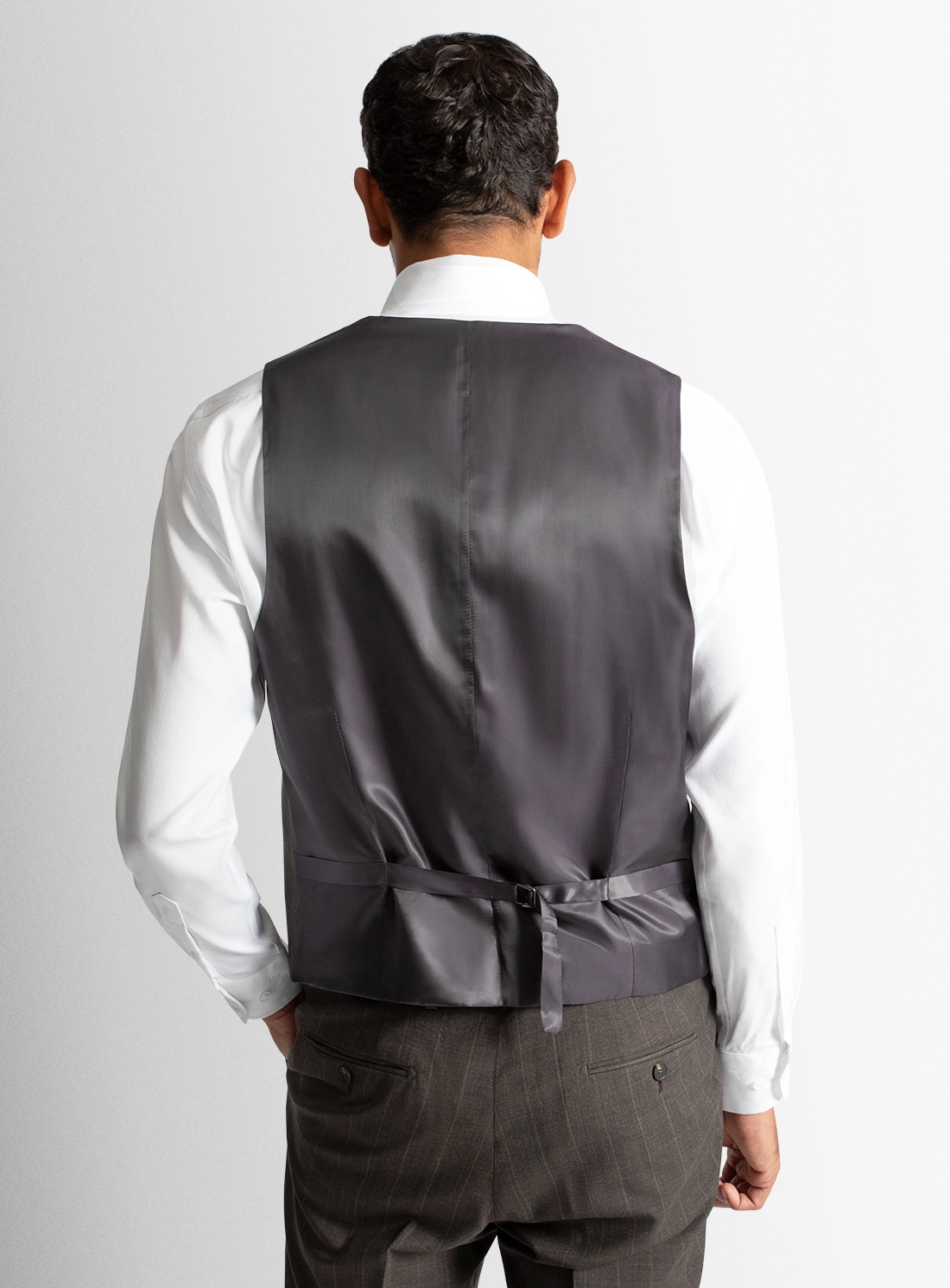 Ortona Striped Chocolate Brown Vest