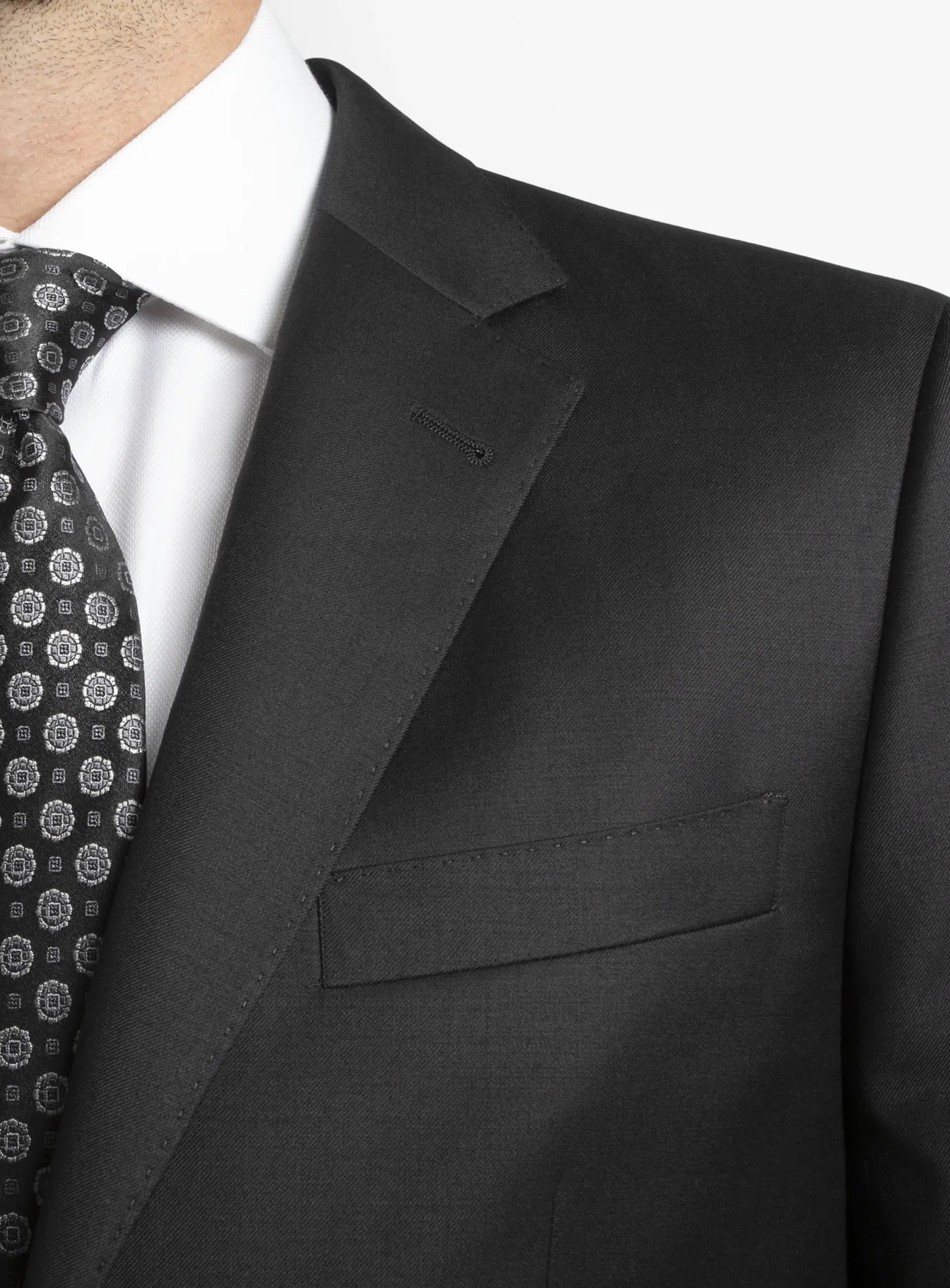 Black Twill Signature 2-Piece Suit