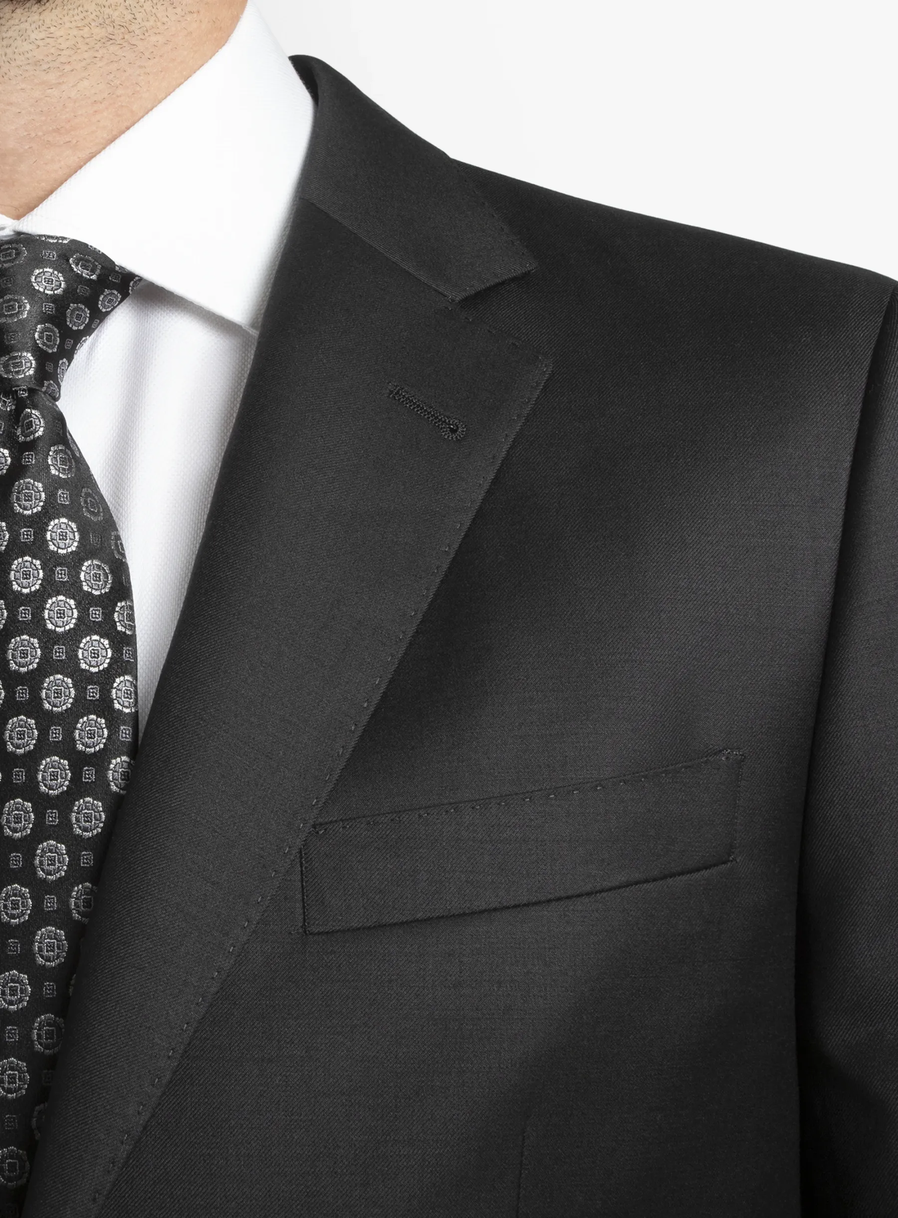 Black Twill Signature 2-Piece Suit