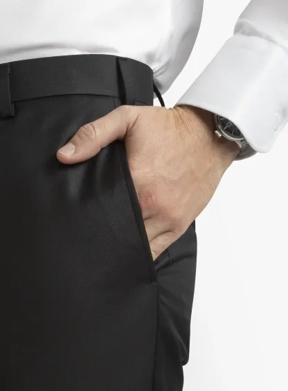 Dexter Black Twill Trouser