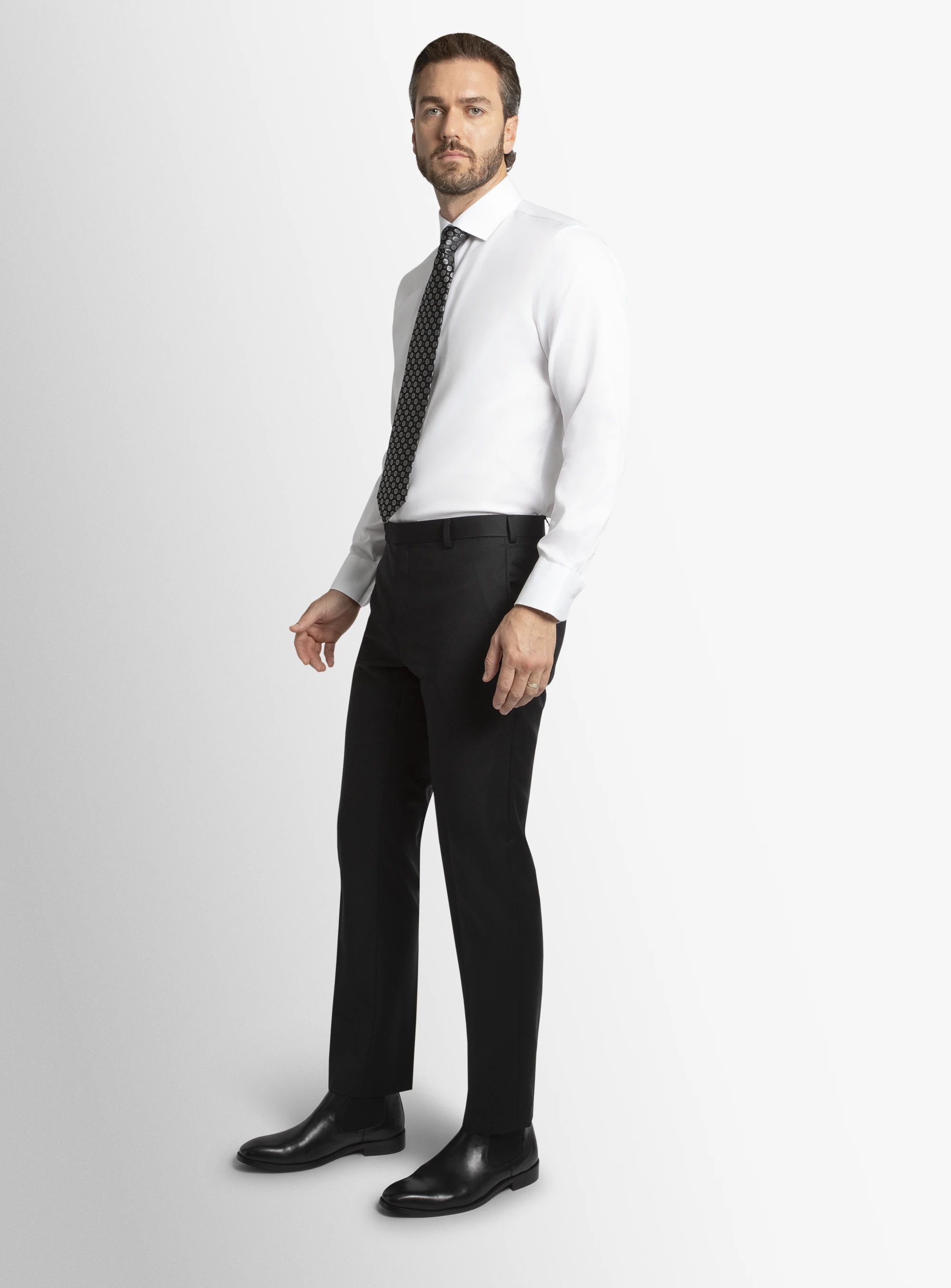 Dexter Black Twill Trouser