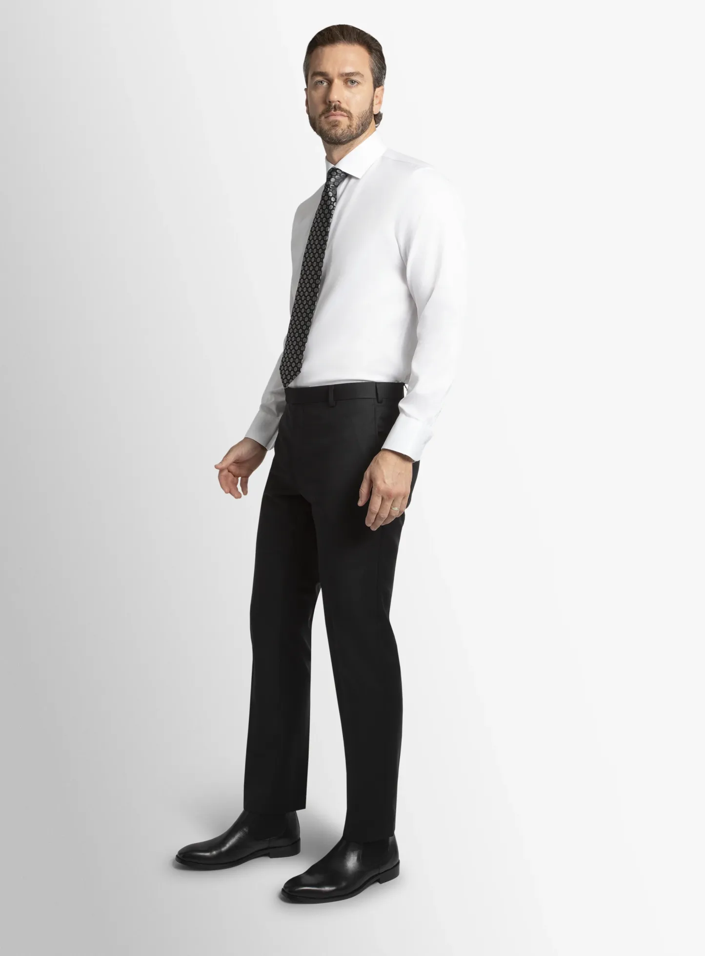 Dexter Black Twill Trouser