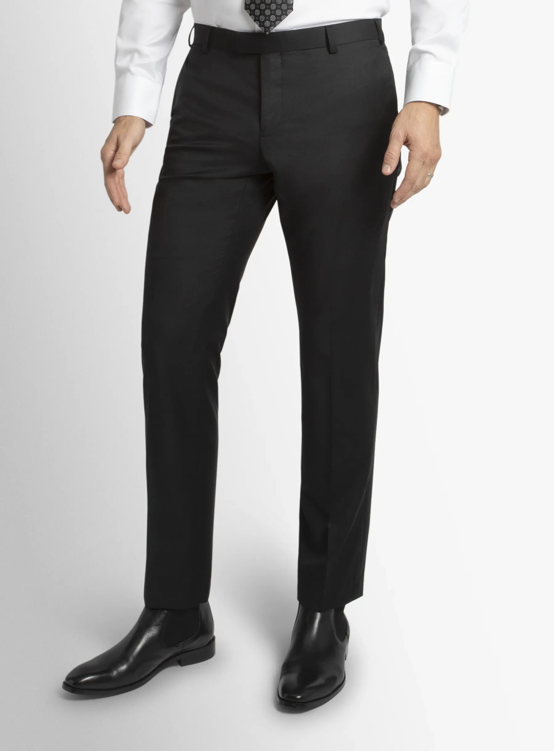 Dexter Black Twill Trouser
