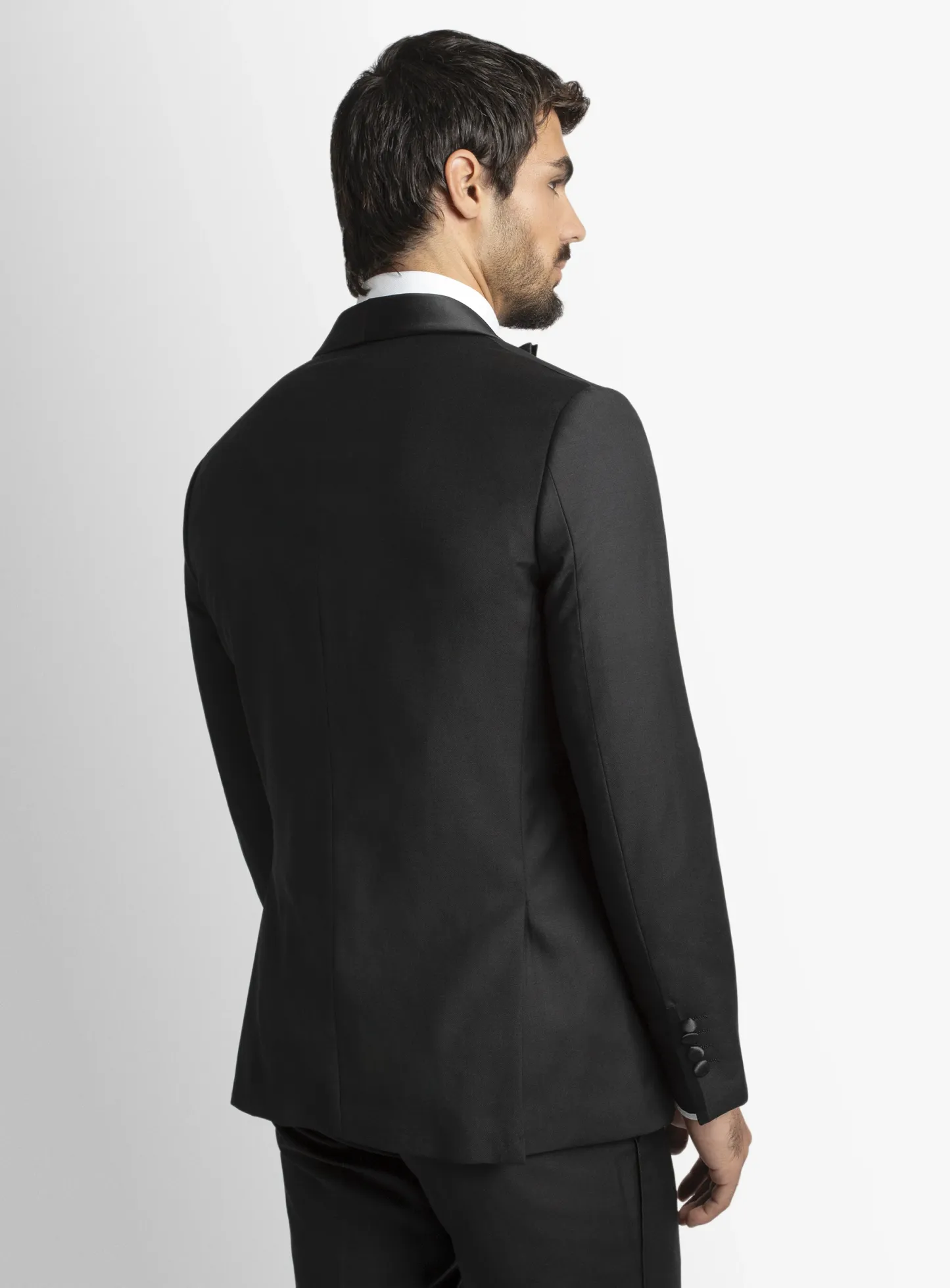 Wide Shawl Black Tuxedo