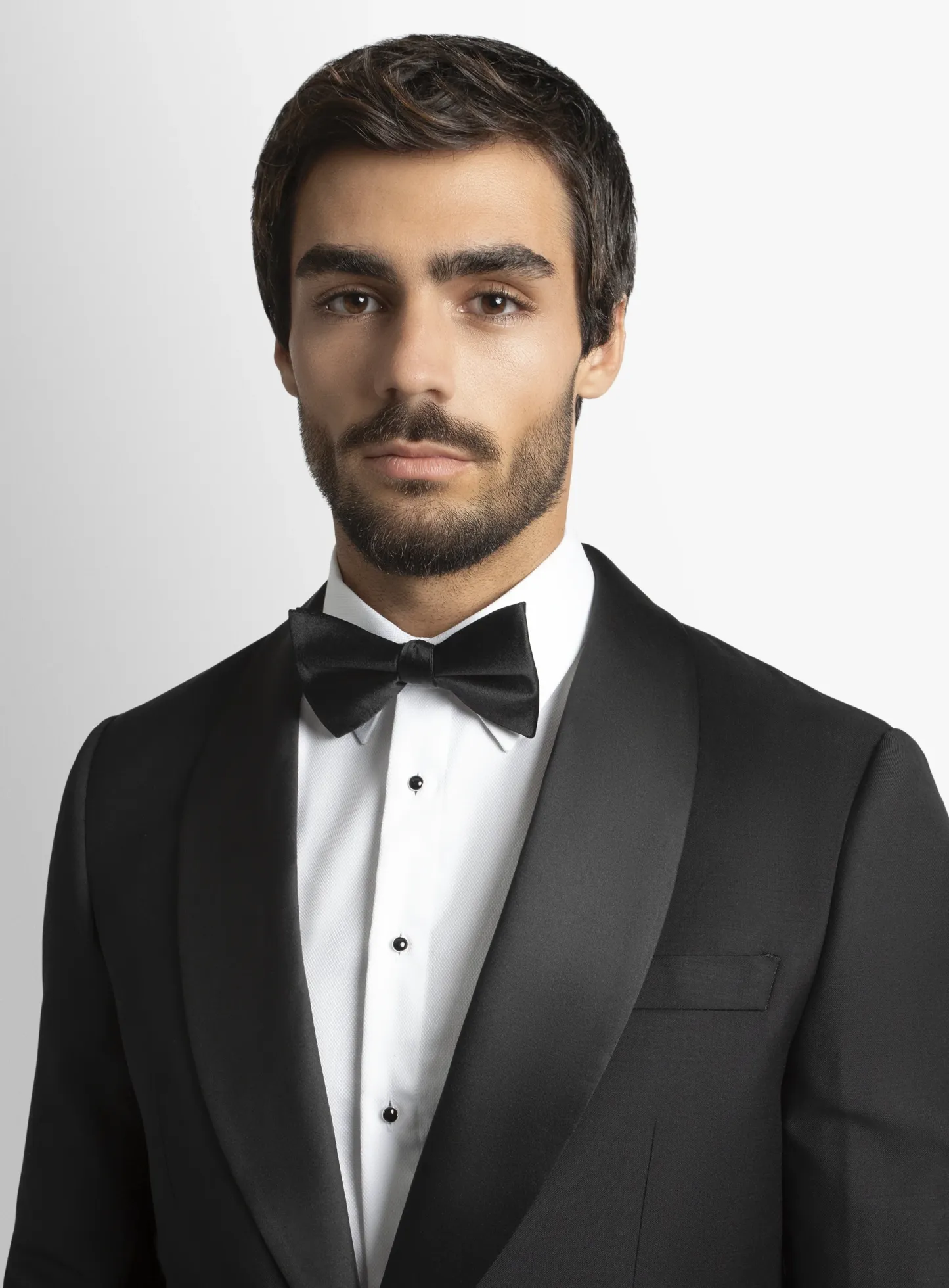 Wide Shawl Black Tuxedo