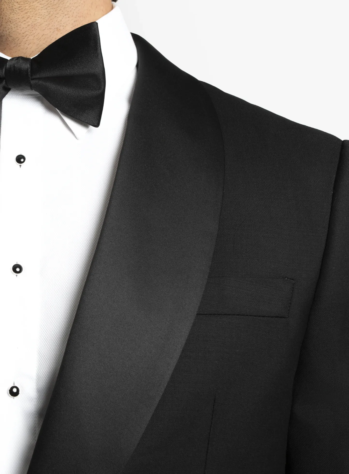 Wide Shawl Black Tuxedo