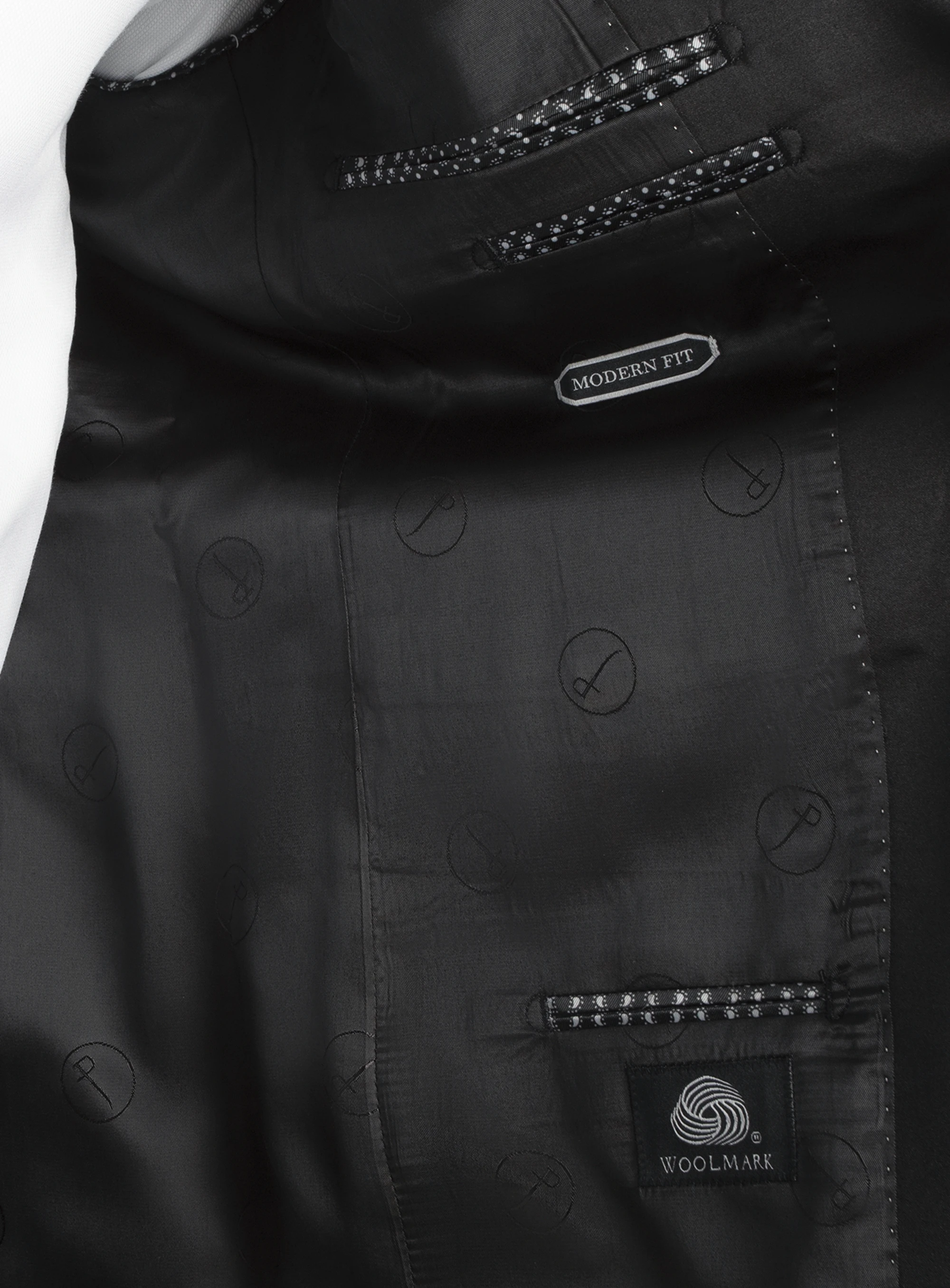 Wide Shawl Black Tuxedo
