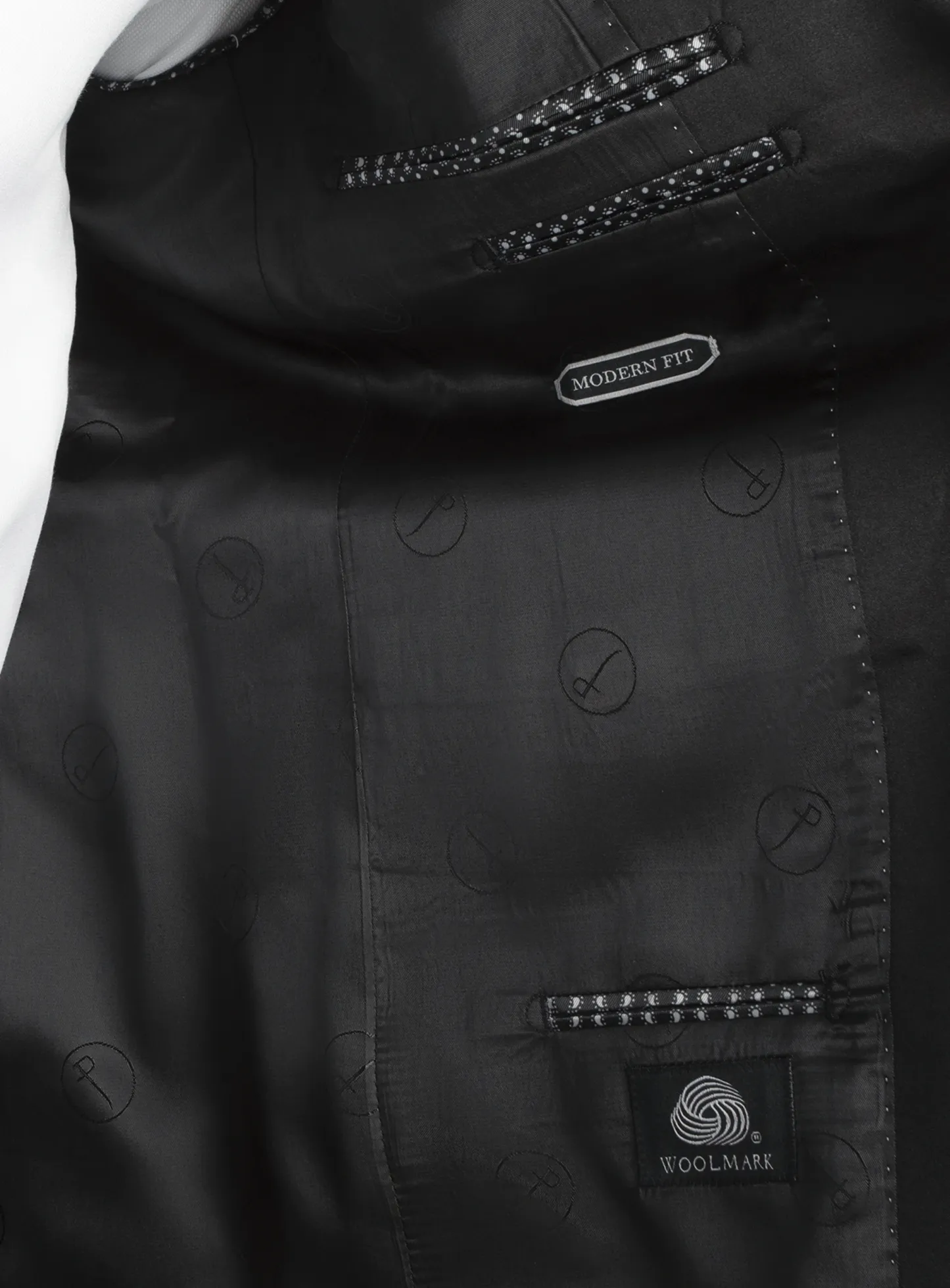 Wide Shawl Black Tuxedo