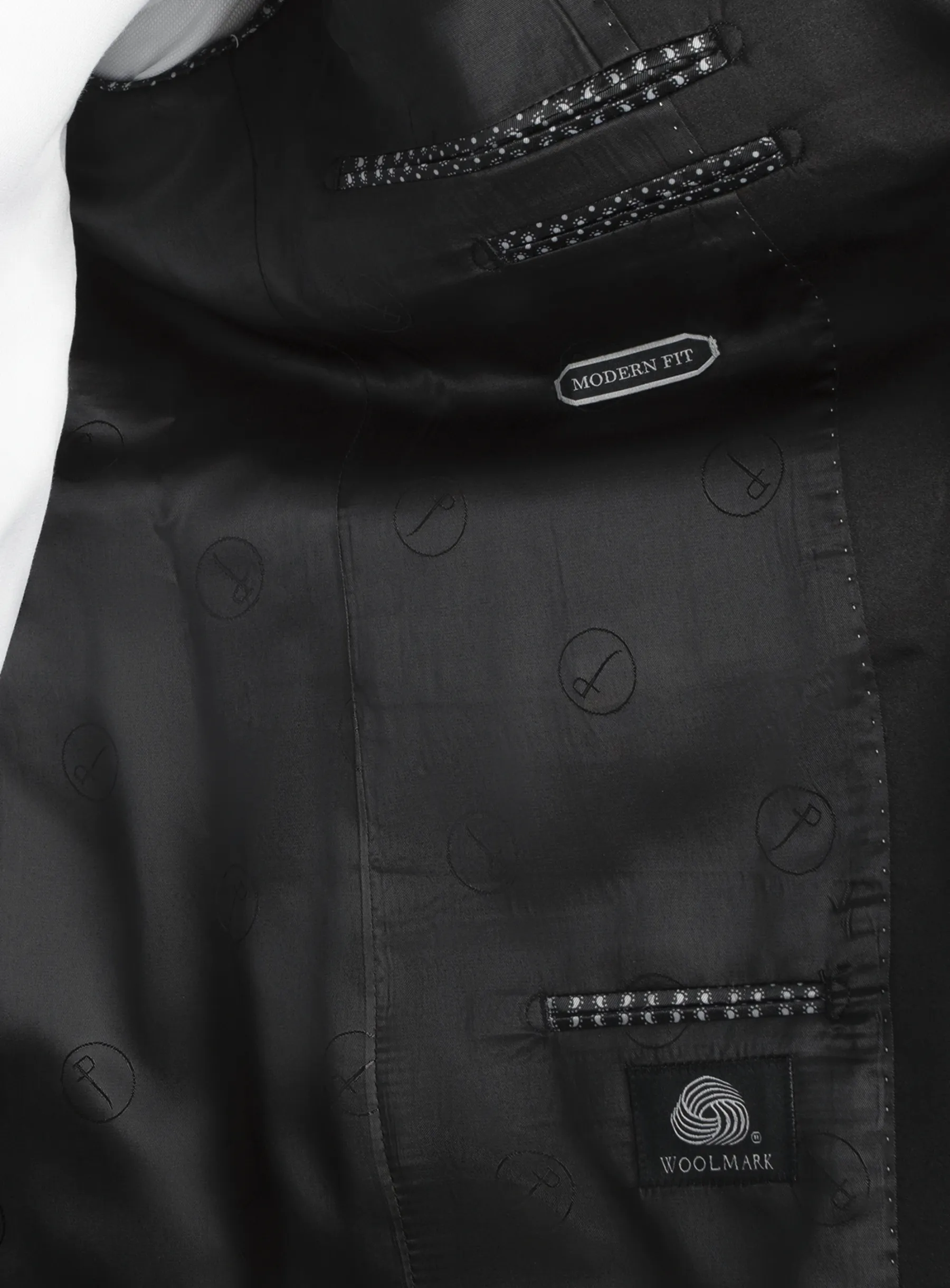 Wide Shawl Black Tuxedo