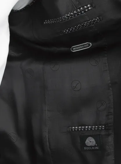 Wide Shawl Black Tuxedo