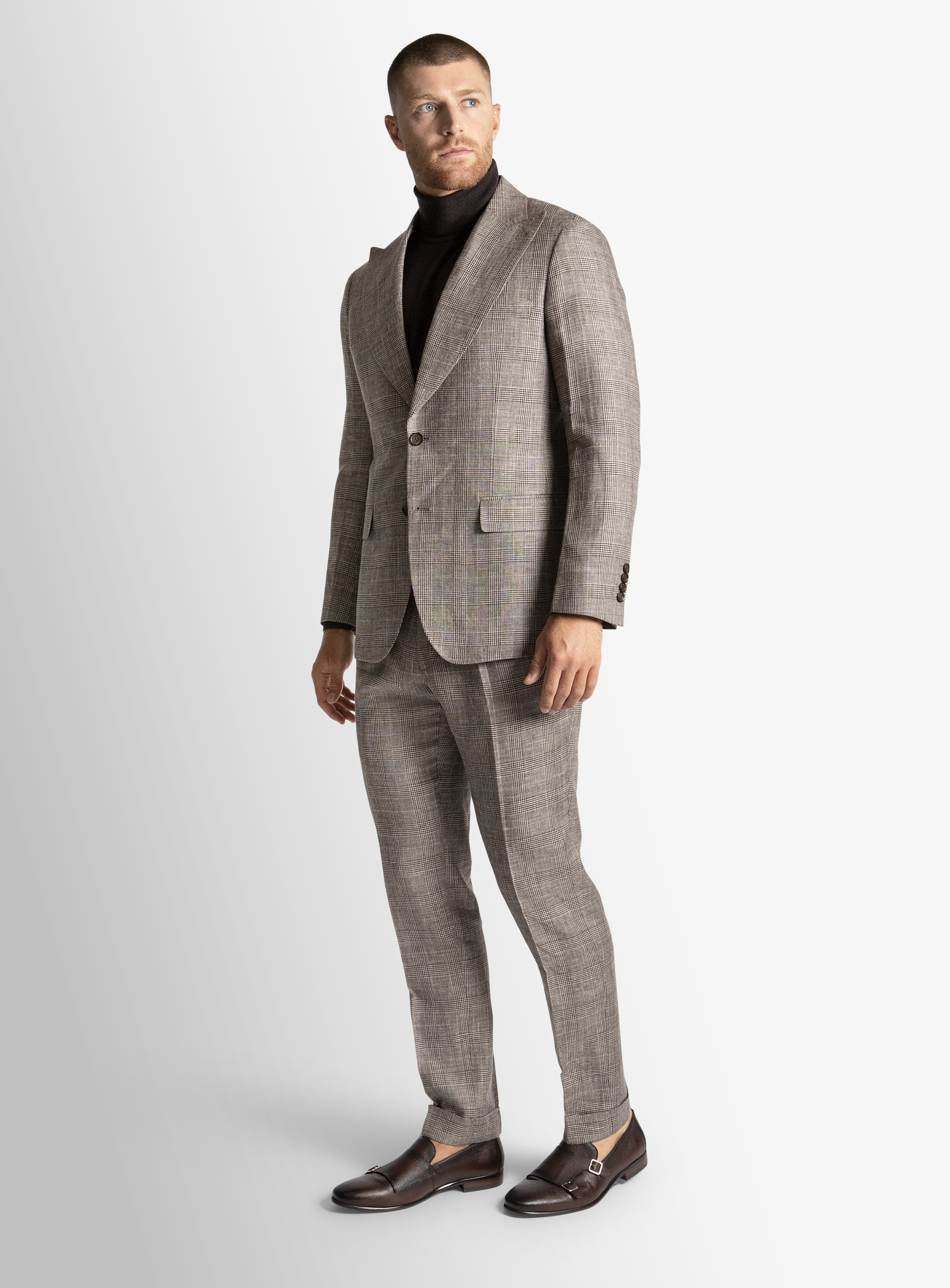 Siena Plaid Chocolate Trousers