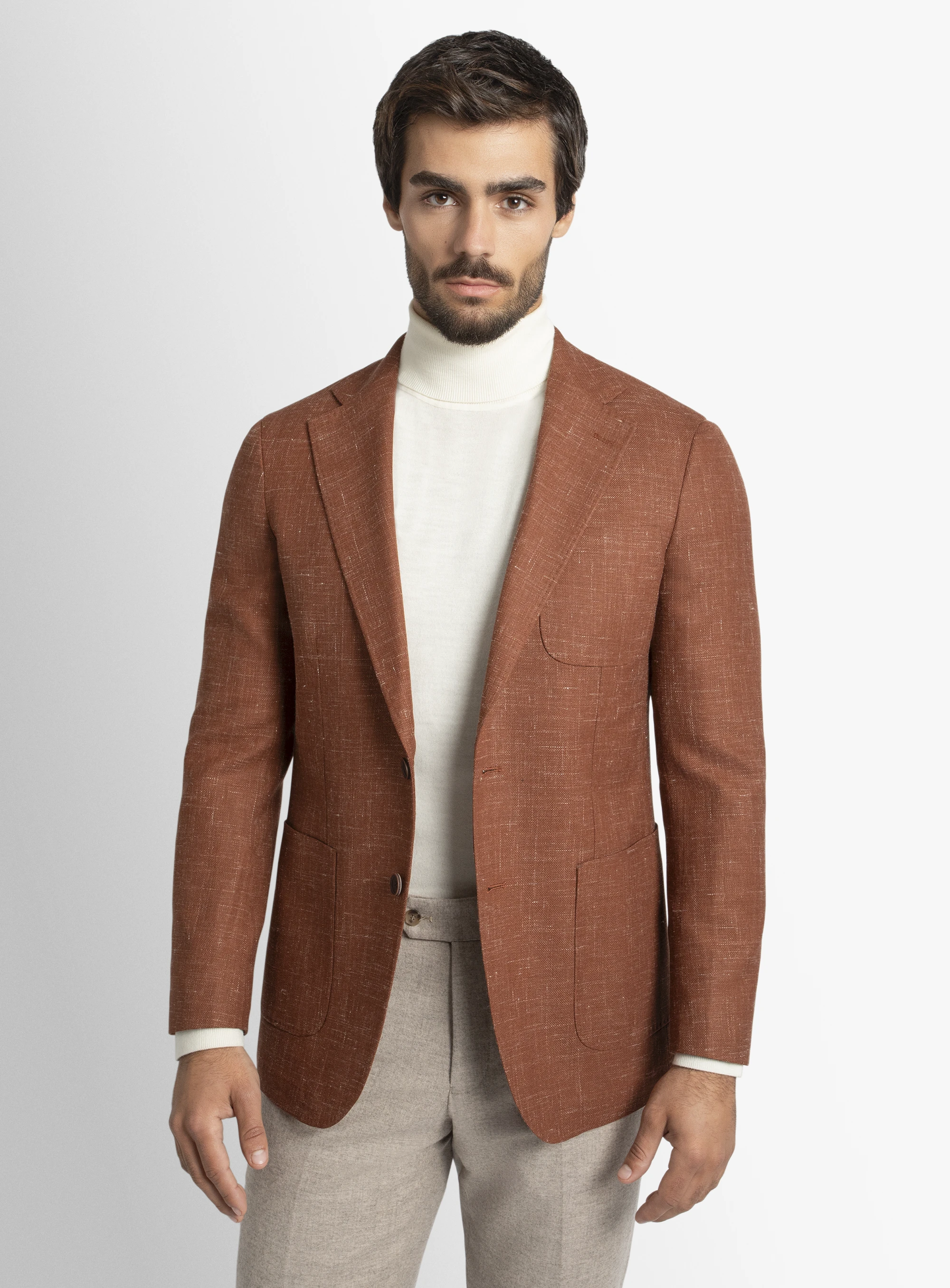 Luzio Basketweave Ginger Jacket