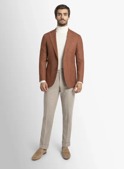 Luzio Basketweave Ginger Jacket