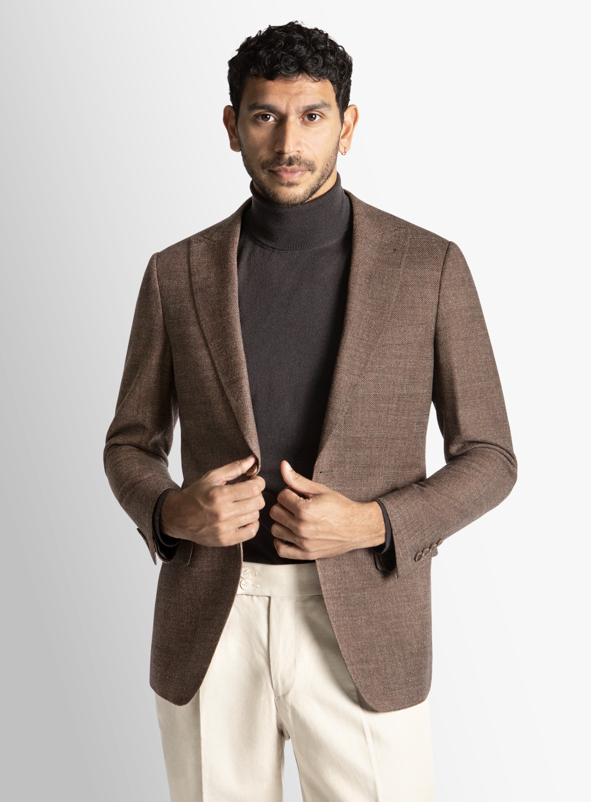 Portici Burnt Orange Basketweave Jacket