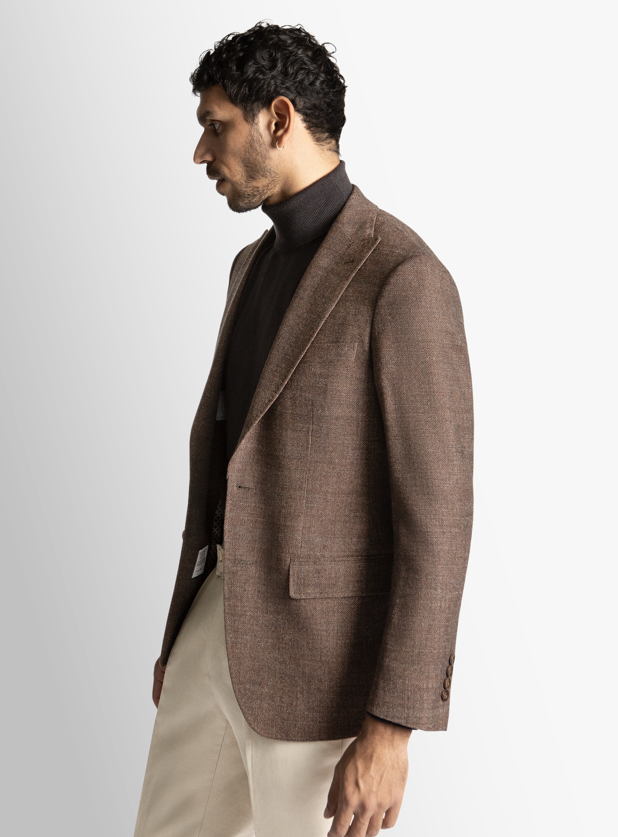 Portici Burnt Orange Basketweave Jacket