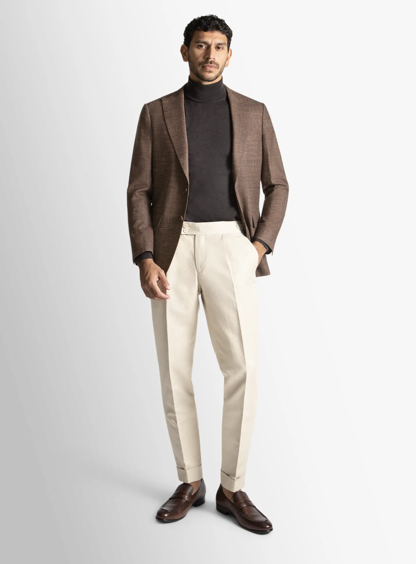 Portici Burnt Orange Basketweave Jacket