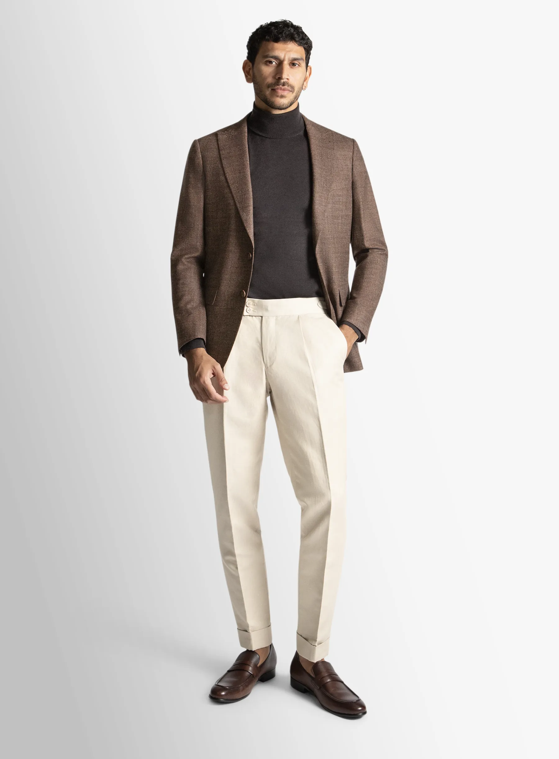 Portici Burnt Orange Basketweave Jacket